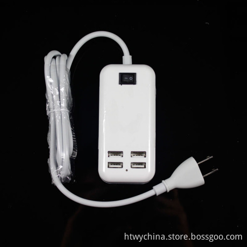 1.5m 5V 12A 4 Prots USB Charger Adaptor for Cell Phone
